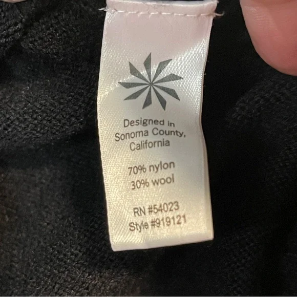 Athleta Black Mission Moto Sweater Wool blend - Picture 9 of 9